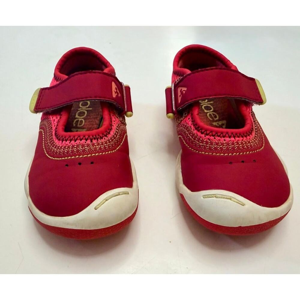 PLAE Emme Toddler Girls Mary Jane Shoes Size 6 Raspberry Red Pink Mesh Washable